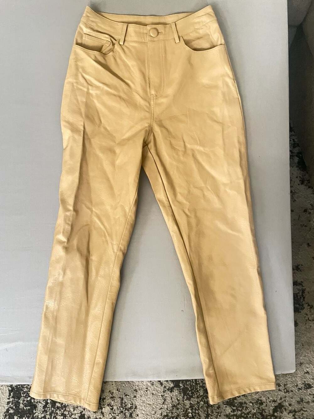 Le Lis Collection Faux Leather High-Rise Straight Leg Pants